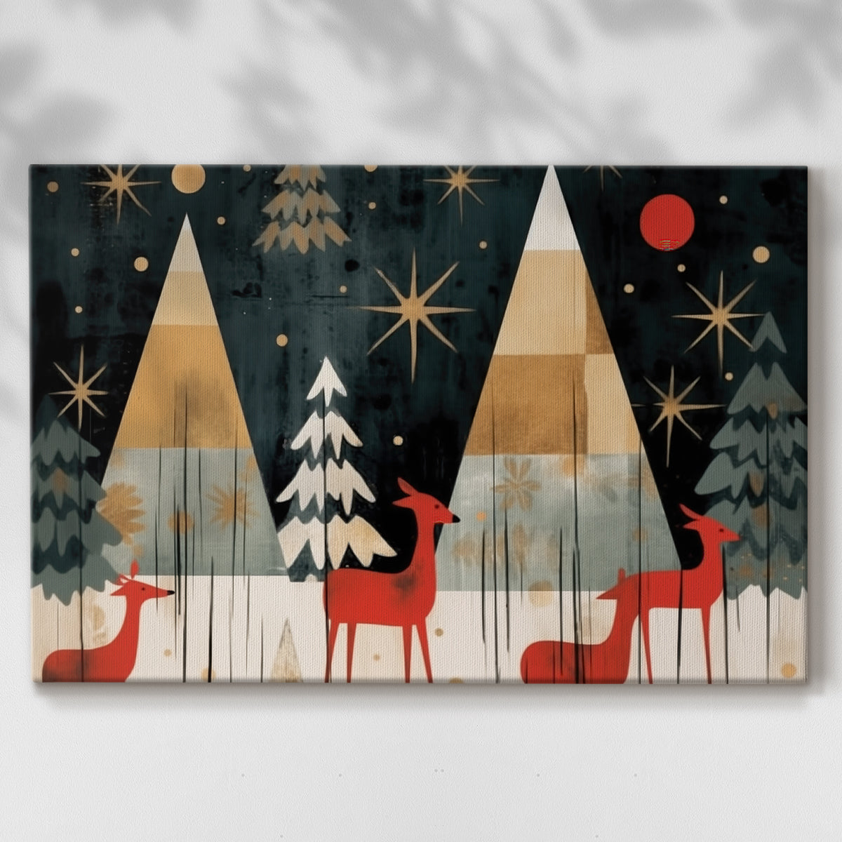 Twilight of Warm Lantern Icicles - Canvas Art Print