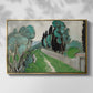 Landscape with Cypresses and Olive Trees near Nice, c. 1918 - Floater Framed Canvas Print