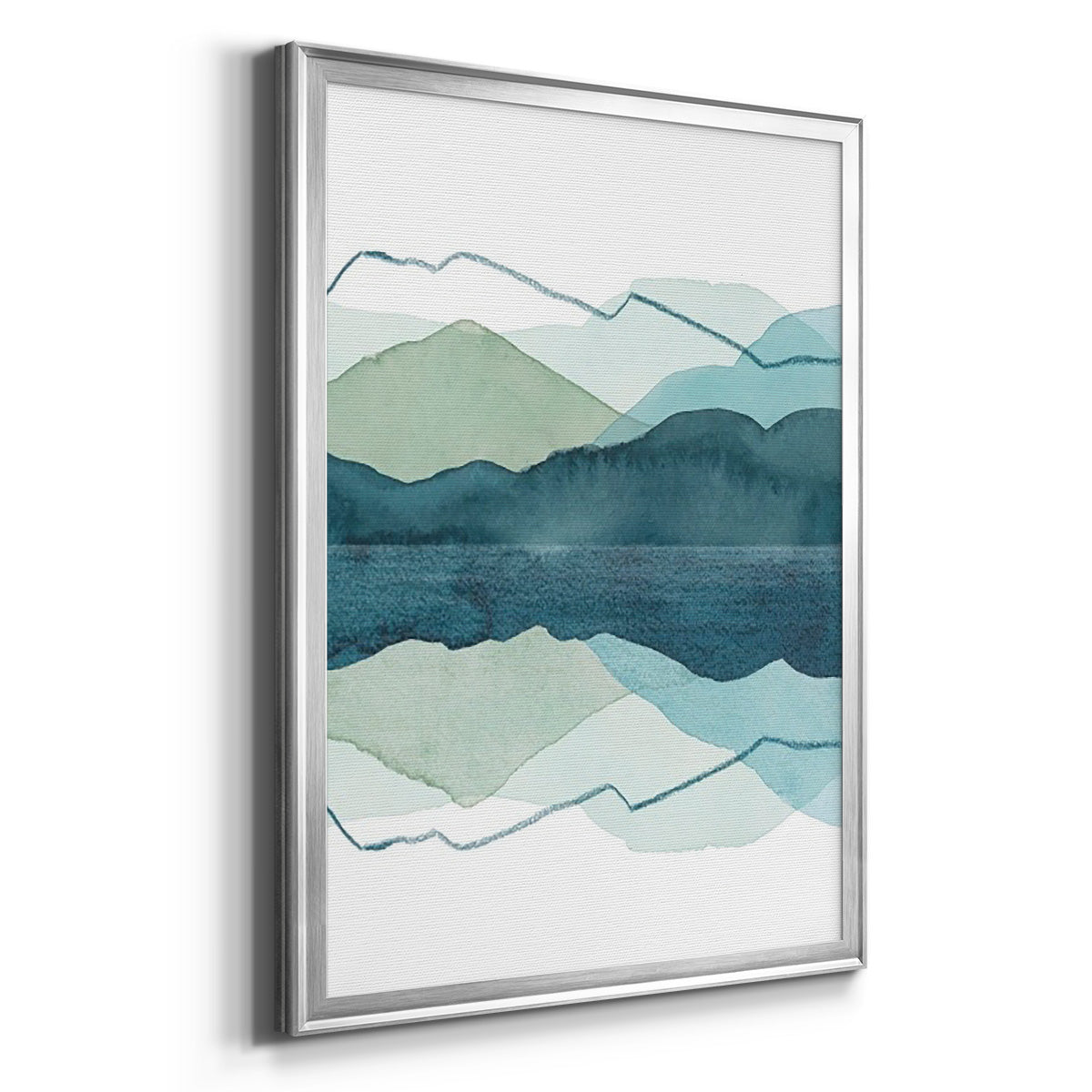 Icicle Range II - Modern Framed Canvas Print