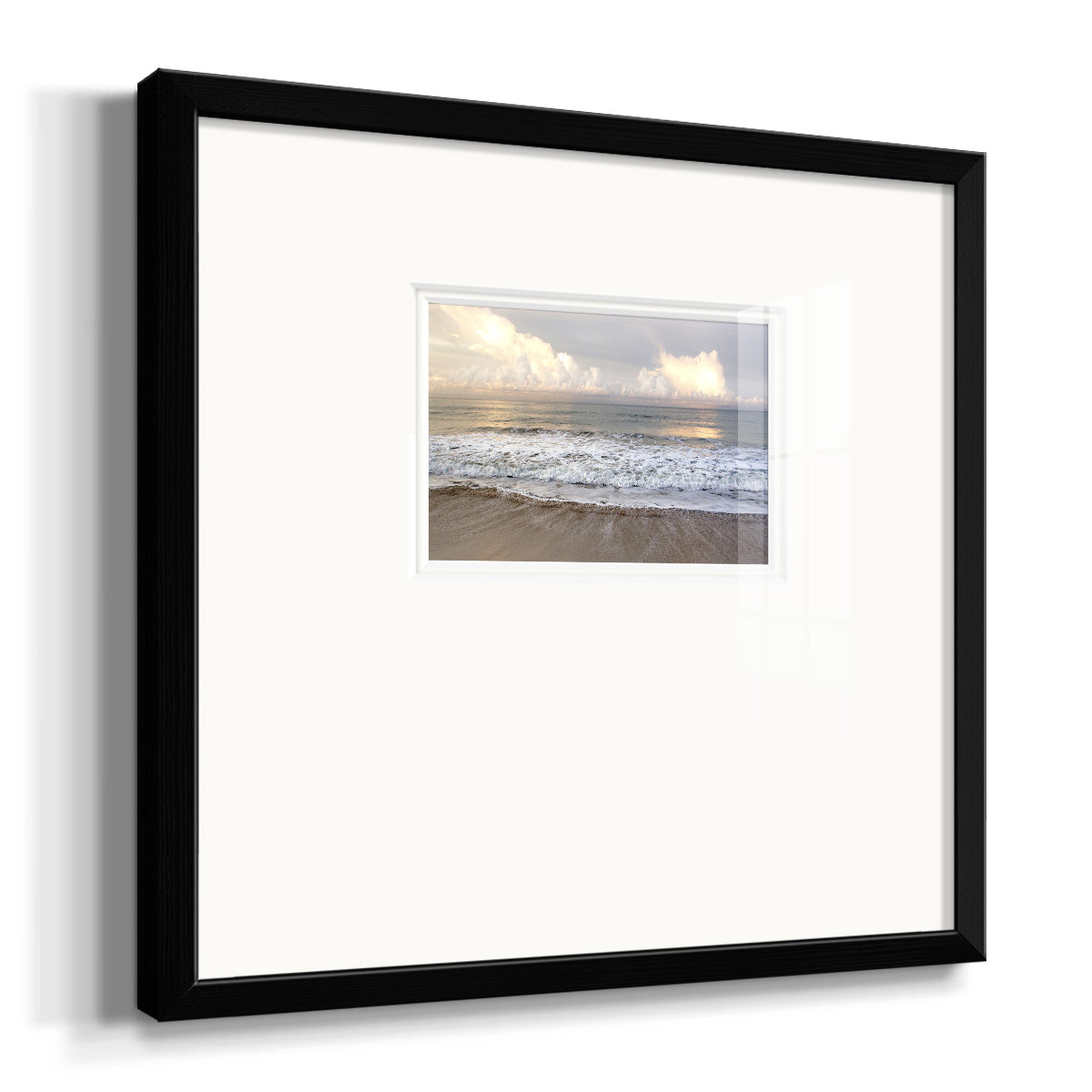 Ebbing Wave Premium Framed Print Double Matboard