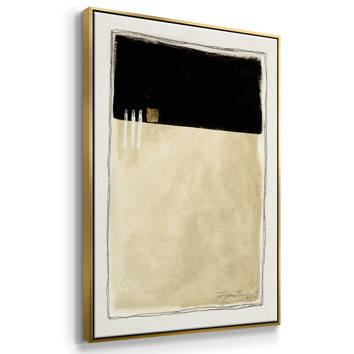 Inner Musing II - Floater Framed Canvas Print