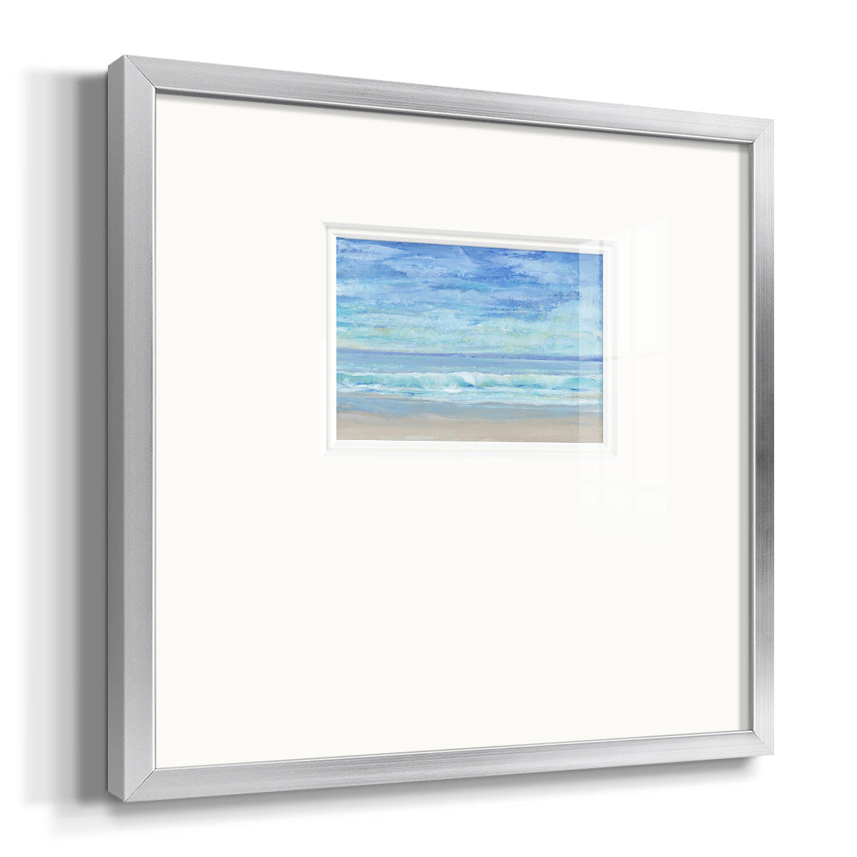 Rolling Surf I Premium Framed Print Double Matboard