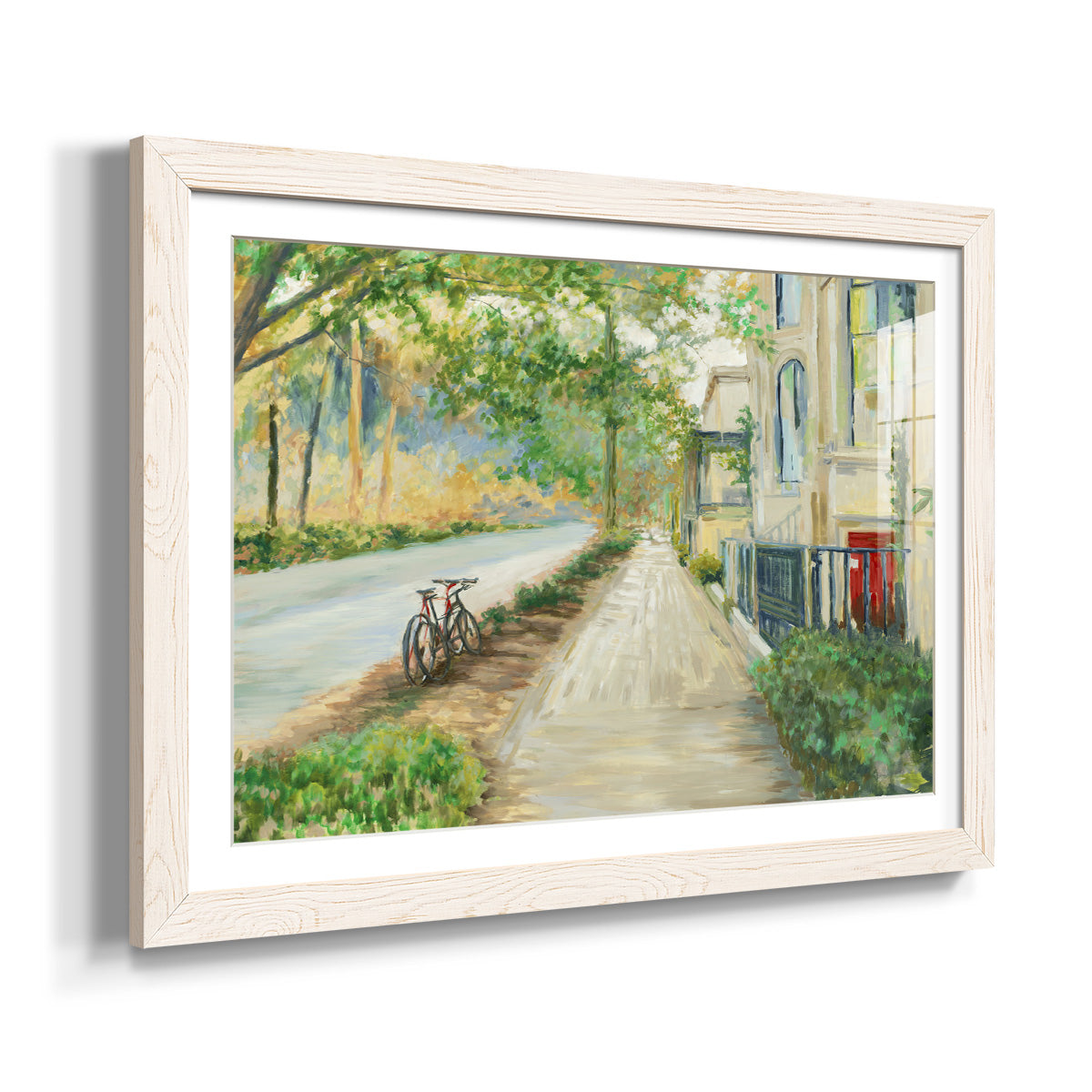 Sunny Side Of The Street - Barnwood Framed Art Print
