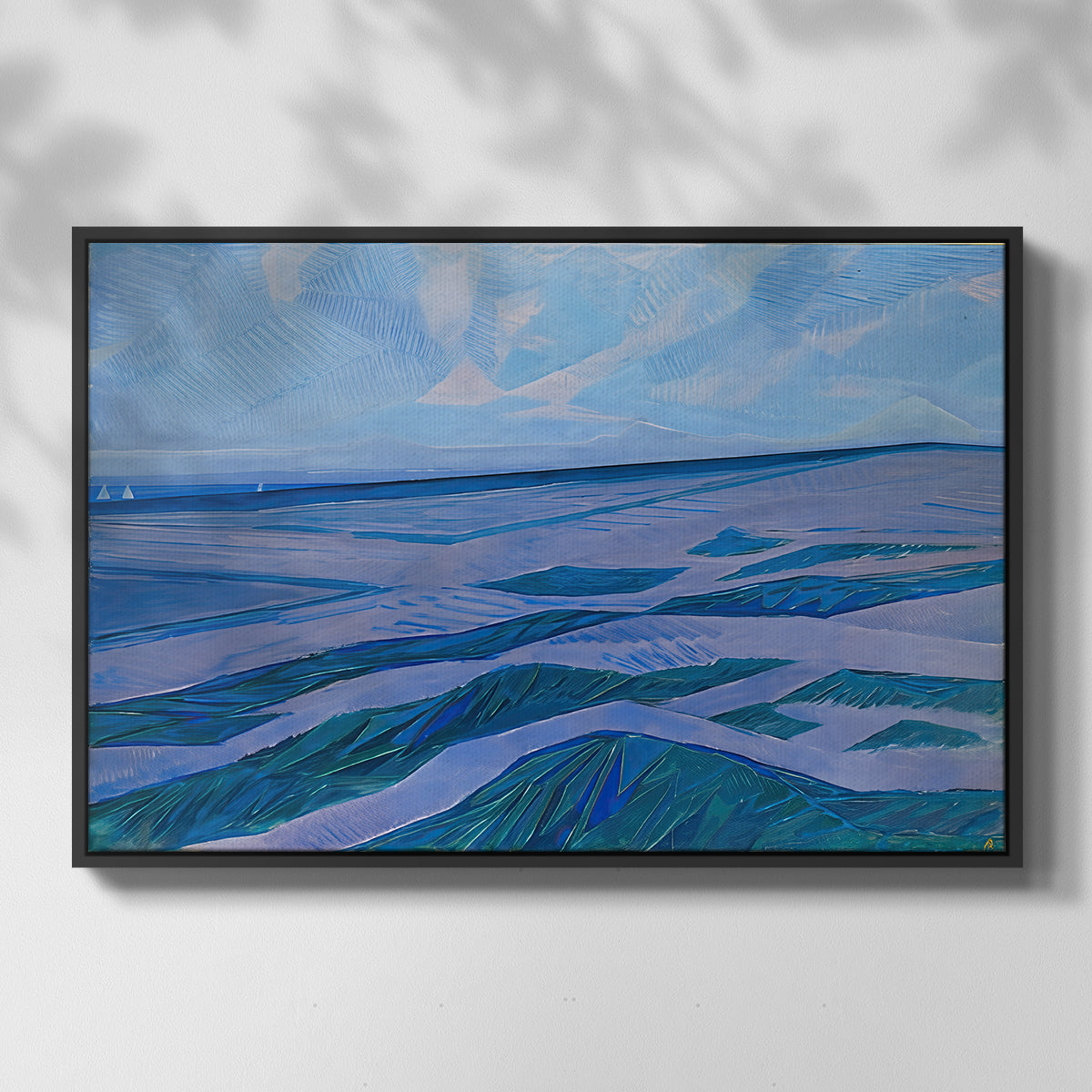 Dune Landscape, 1911 - Floater Framed Canvas Print