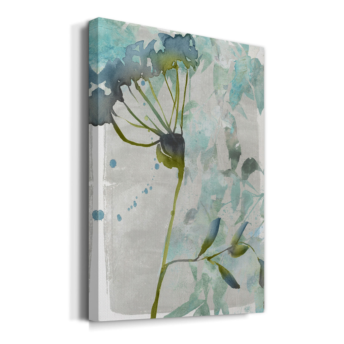 Flower Layers II Premium Gallery Wrapped Canvas - Ready to Hang