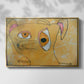 Cubist Dog with Stars (Student Art) - Floater Framed Canvas Print