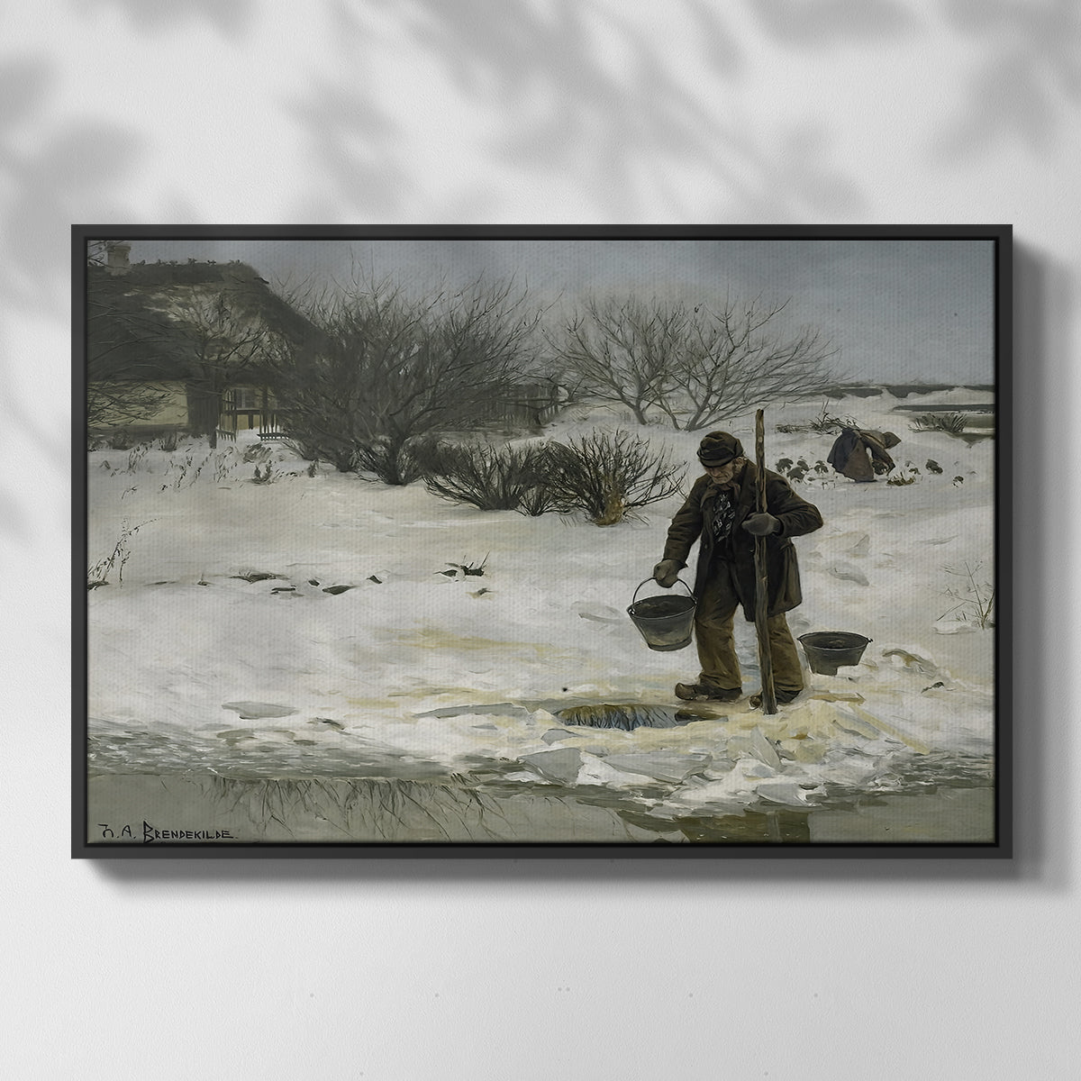 Tøsne, 1895 - Floater Framed Canvas Print