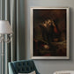 Classical religious portrait of Paul the Apostle by Rembrandt van Rijn in an ornate champagne frame displayed in a neutral interior setting.