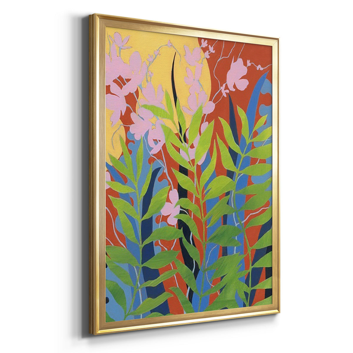 Bold Bright & Wild II - Modern Framed Canvas Print