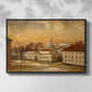 The Riding School at Akershus Castle, 1846 - Floater Framed Canvas Print