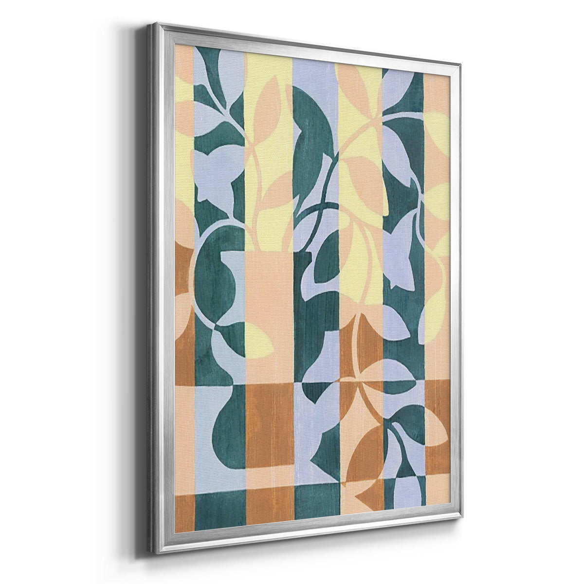 Checkered Cutting II - Modern Framed Canvas Print