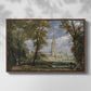 Salisbury Cathedral from the Bishop's Grounds, c. 1825 - Floater Framed Canvas Print