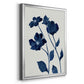 Indigo Bloom I - Modern Framed Canvas Print