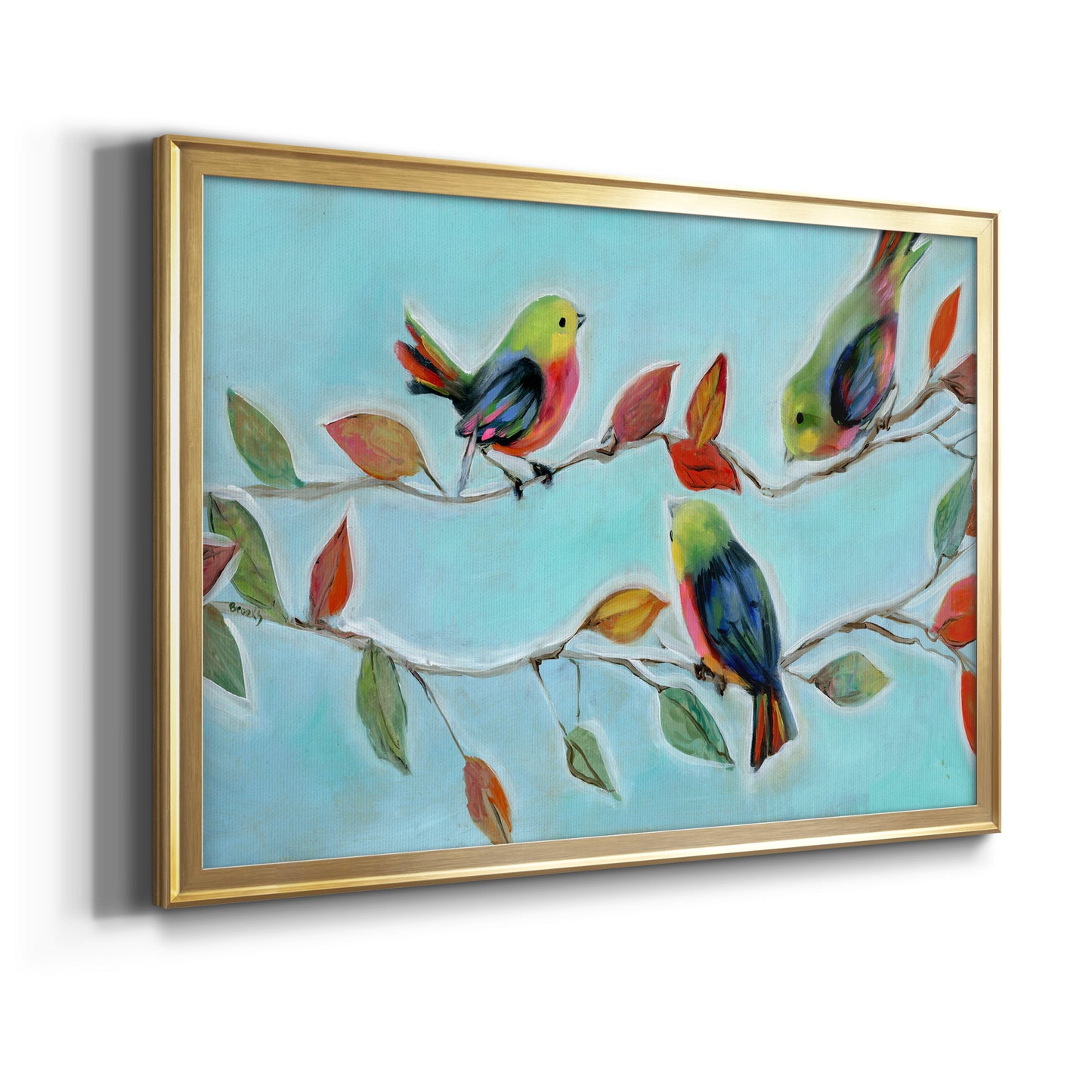 Bitty Birds II Premium Classic Framed Canvas - Ready to Hang