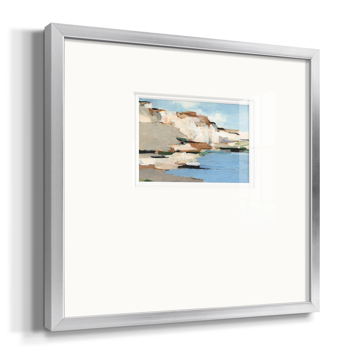 White Rock Cliffs I Premium Framed Print Double Matboard