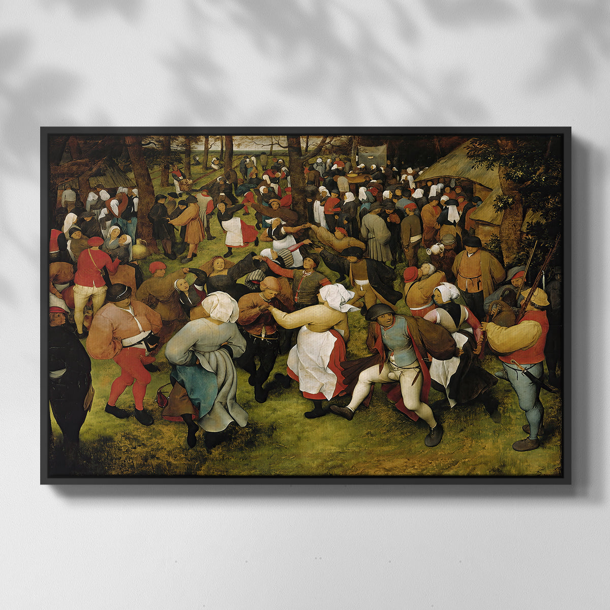 The Wedding Dance, c. 1566 - Floater Framed Canvas Print