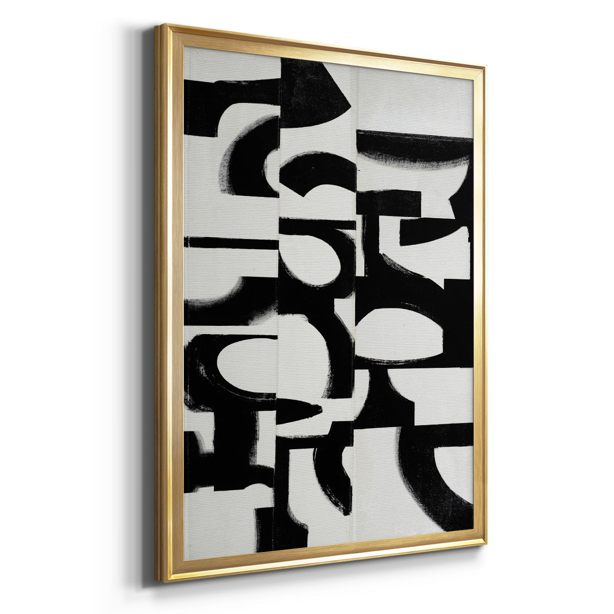 Prosperous Elements V9 - Modern Framed Canvas Print