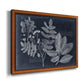 Foliage on Navy V Premium Framed Canvas- Ready to Hang