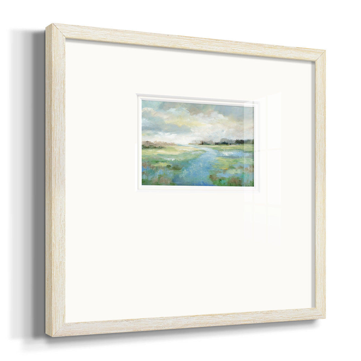 Winding Stream Premium Framed Print Double Matboard