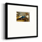 Golden Peacock v Premium Framed Print Double Matboard