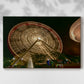 Chicago Ferris Wheel in Motion - Gallery Wrapped Canvas