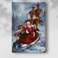 Santa's Sleigh - Gallery Wrapped Canvas