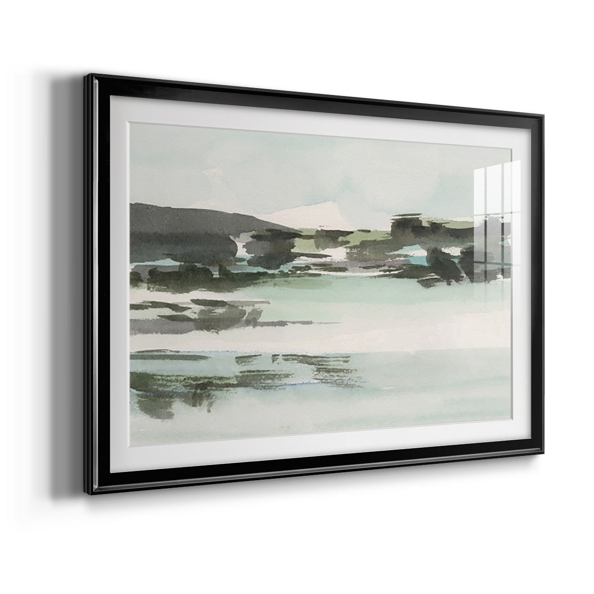 Turquoise Marsh II - Modern Framed Art Print