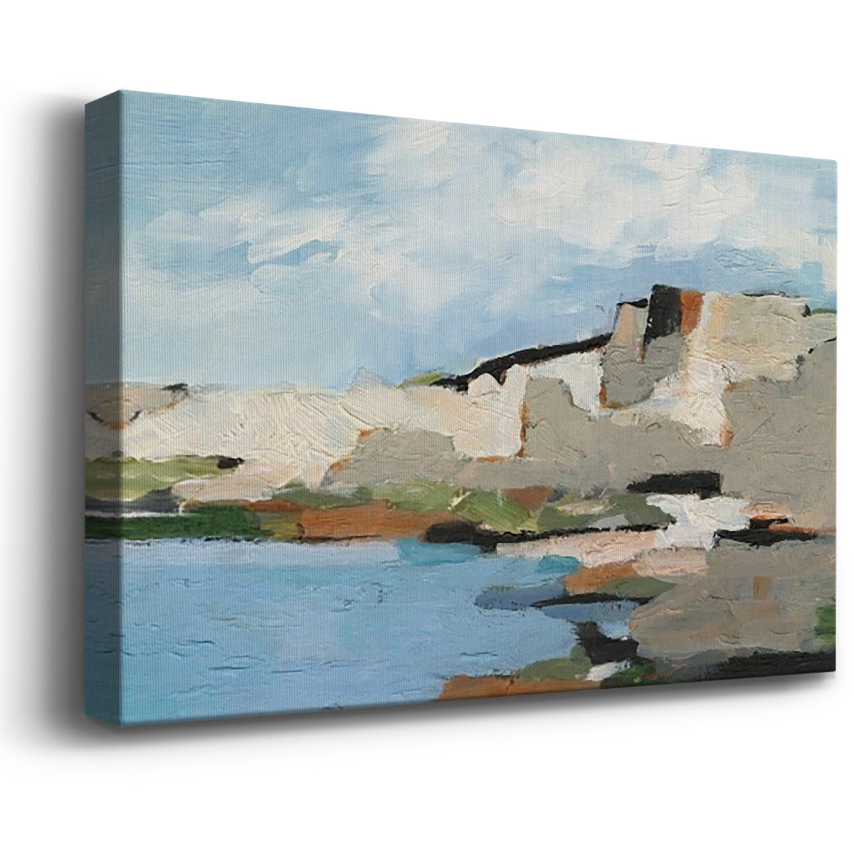 White Rock Cliffs II Premium Gallery Wrapped Canvas - Ready to Hang