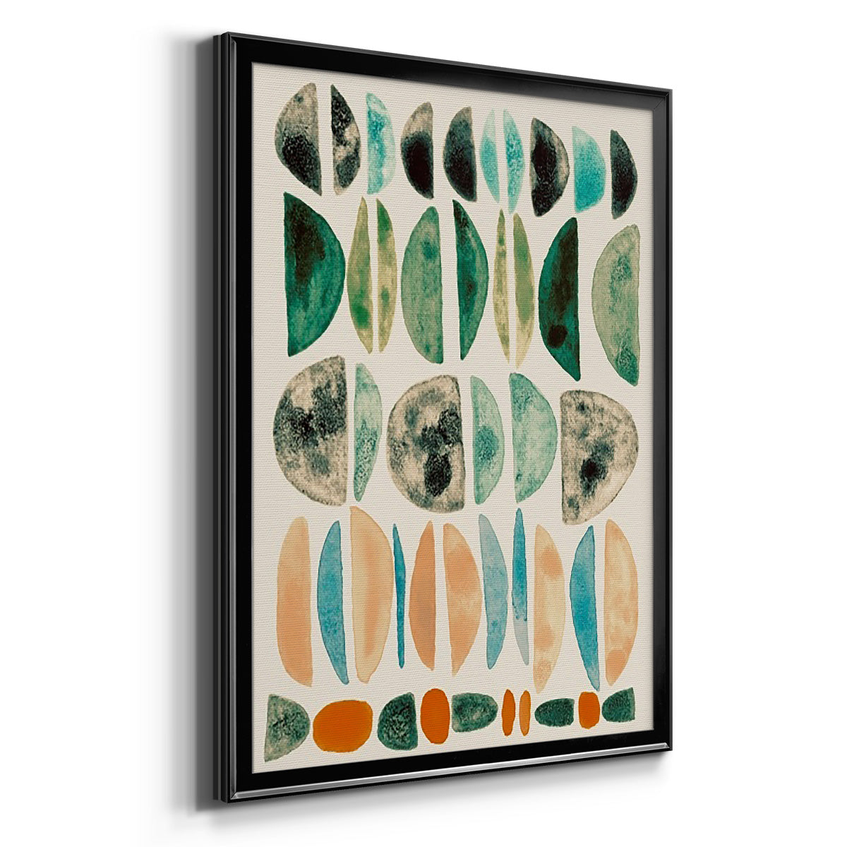 Semi Stack I - Modern Framed Canvas Print