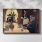 The Dining Room (Breakfast), 1886-1887 - Floater Framed Canvas Print