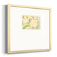 Verdant Floral Abstract II Premium Framed Print Double Matboard