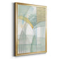 Mint Reflection I - Modern Framed Canvas Print