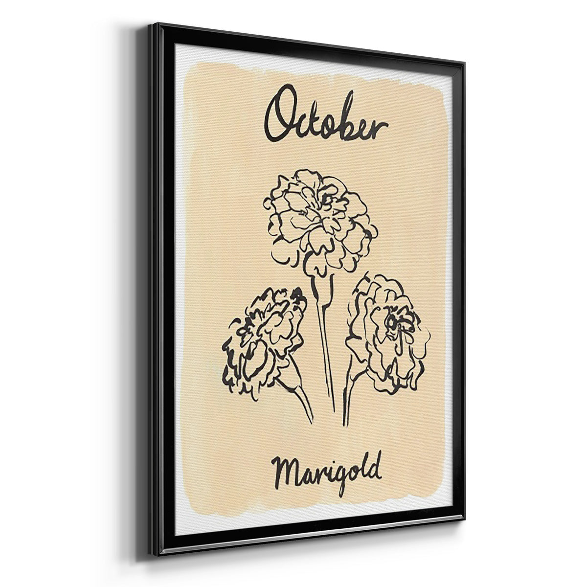 Birth Month X - Modern Framed Canvas Print