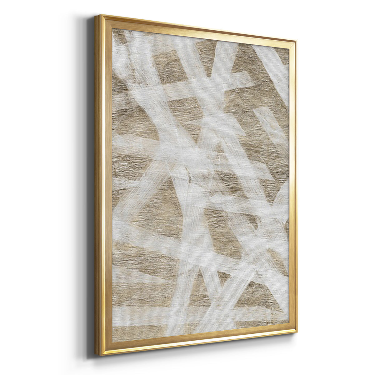 Splinters - Modern Framed Canvas Print