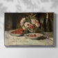 Strawberries and Champagne, c. 1881-1885 - Floater Framed Canvas Print