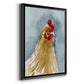 Chicken Portrait II - Modern Framed Canvas Print