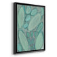 Blue Orbs I - Modern Framed Canvas Print