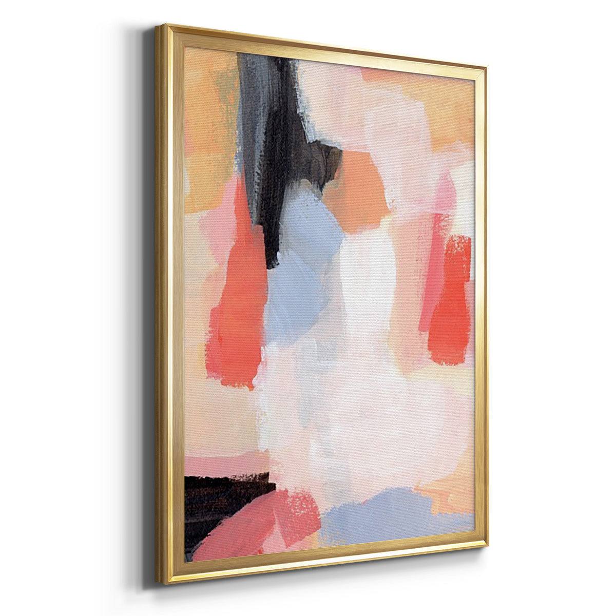 Aerial Scarlet II - Modern Framed Canvas Print