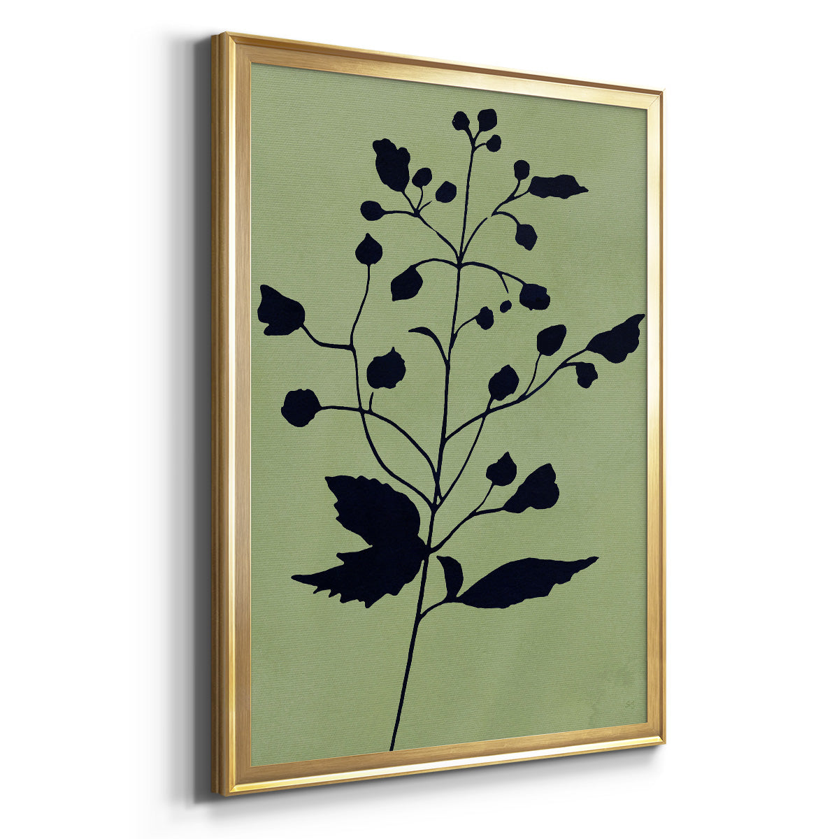 Earthly Botanical II - Modern Framed Canvas Print