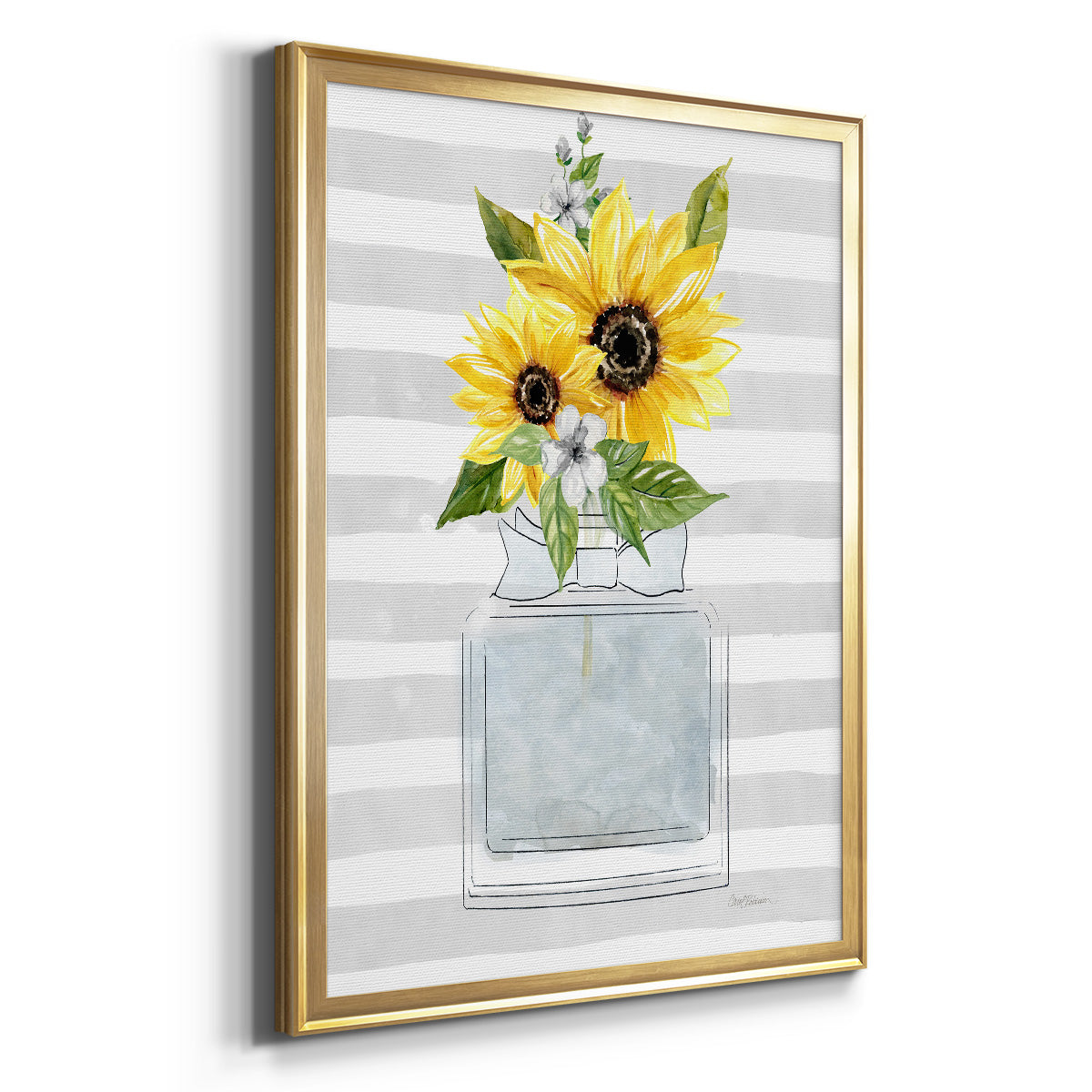 Sunflower Perfume II - Modern Framed Canvas Print