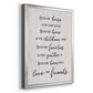 Love and Friends - Modern Framed Canvas Print