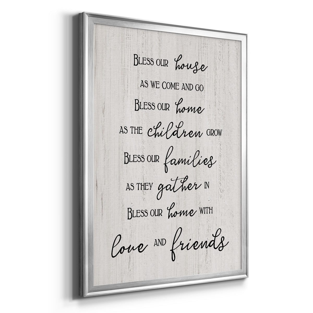 Love and Friends - Modern Framed Canvas Print
