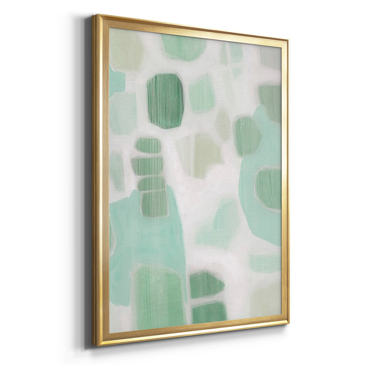 River Shapes I - Modern Framed Canvas Print