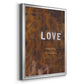 Love Never Fails I - Modern Framed Canvas Print