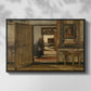Interior of the Terninck Institution in Antwerp, 1884 - Floater Framed Canvas Print
