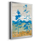 Cerulean Spruce II - Modern Framed Canvas Print