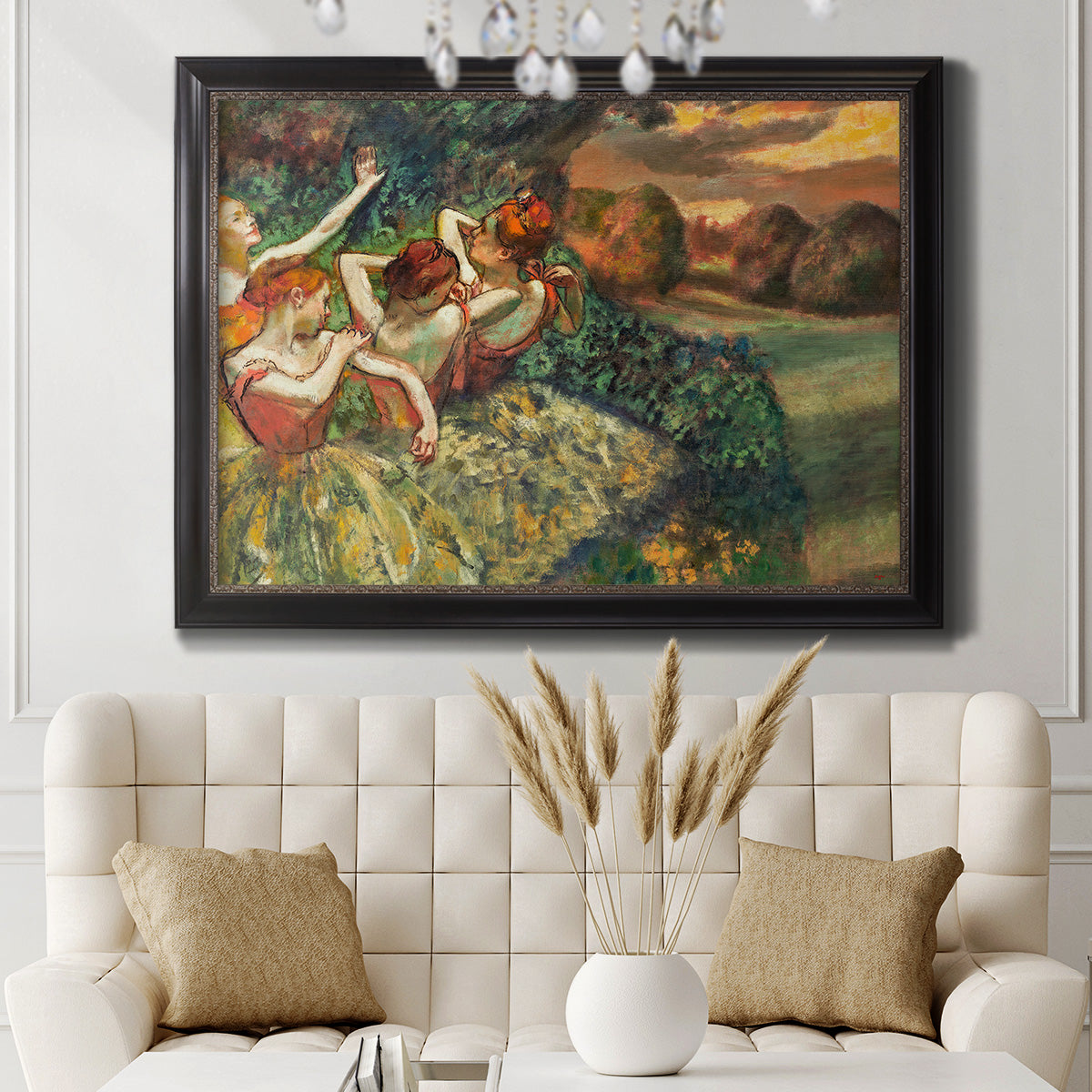 Four Dancers - Ornate Framed Canvas Print