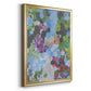 Iris Garden - Modern Framed Canvas Print