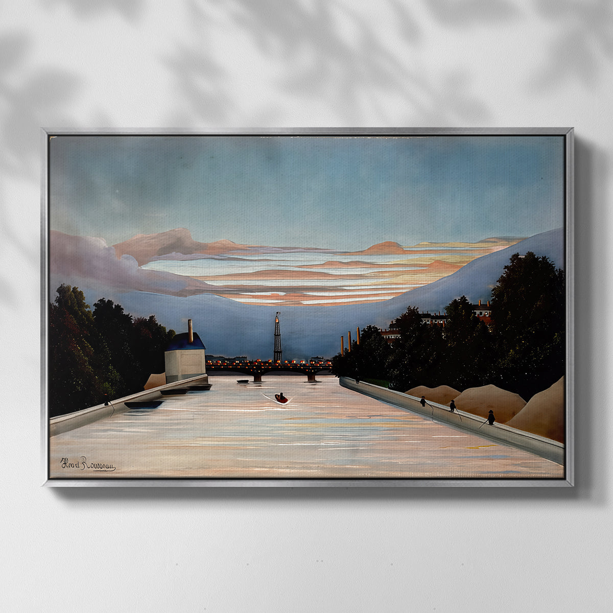 The Eiffel Tower, c. 1898 - Floater Framed Canvas Print