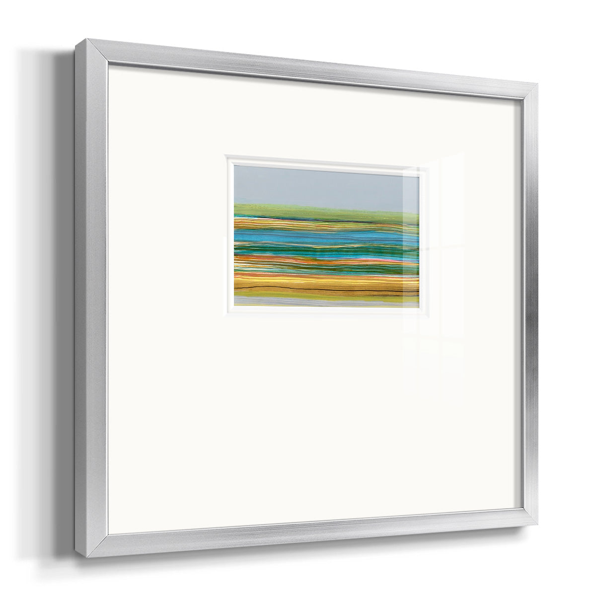 Parallel Striae II Premium Framed Print Double Matboard